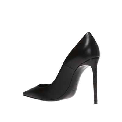 Saint Laurent Anja 105 Leather Pointed Pumps