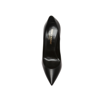 Saint Laurent Anja 105 Leather Pointed Pumps