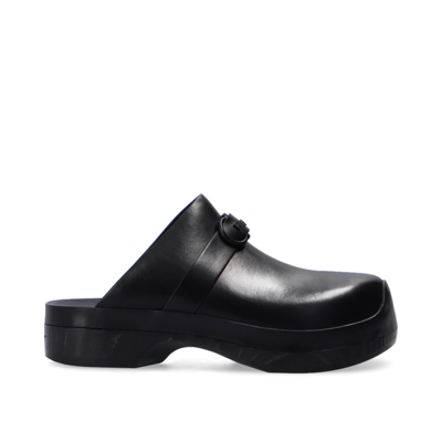 Shop Ferragamo Salvatore  Nope Leather Slides