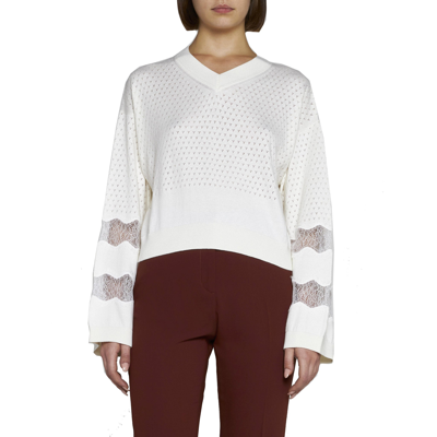 Shop See By Chloé See By Chloe See By Chloe Cotton And C Mere Pullover