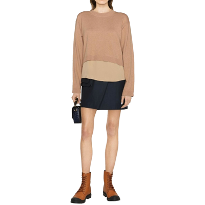 See By Chloé Layered-effect Crew Neck Sweater