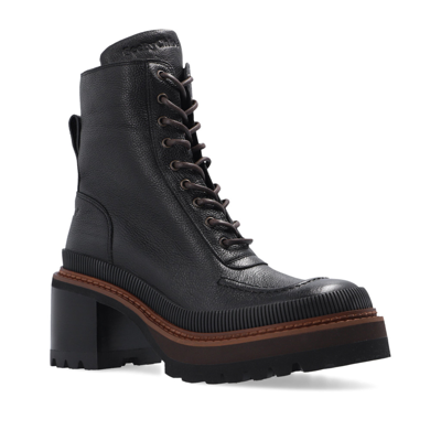 See By Chloé Mahalia Leather Lace-up Boots