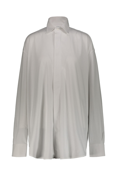 Shop Vetements 4 Season Logo Jersey Shirt In White