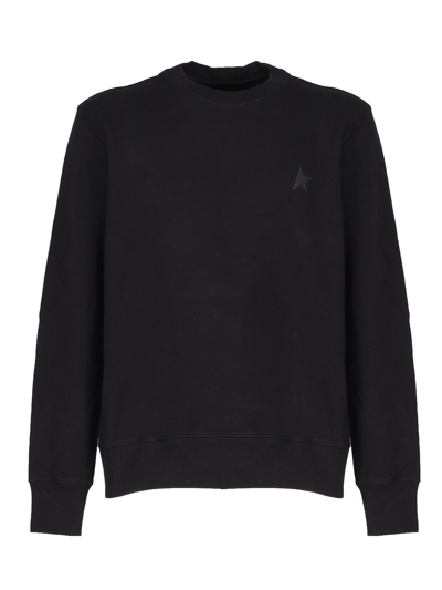 Shop Golden Goose Archibald Sweatshirt Star Collection In Black