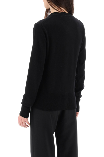 Shop Vivienne Westwood Bea Cardigan With Embroidered Logo In Black (black)