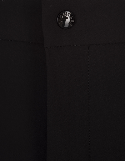 Shop Moncler Black Jersey Cargo Trousers In Nero