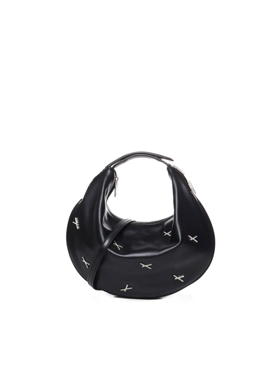 Shop Genny Fortune Bag With X Applications And Rhinestones In Black