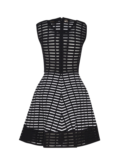 Shop Genny Iconic Flared Dress In Black