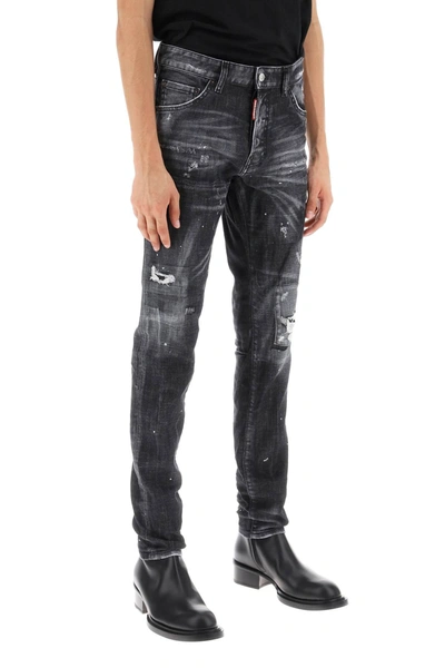 Shop Dsquared2 Black Ripped Wash Cool Guy Jeans