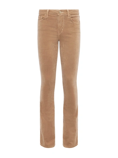 Shop L Agence Stevie Velvet Jean In Dark Cappuccino