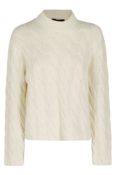 Shop Theory Mock Neck Chunky Cable In White