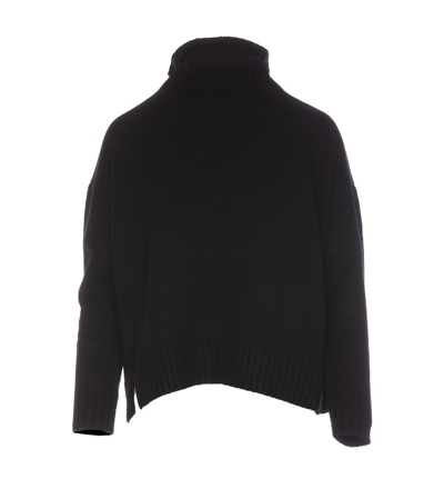 Shop Max Mara Turtleneck Knitted Jumper In Black