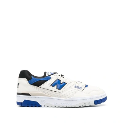 Shop New Balance Sneakers In Neutrals/blue