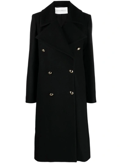 Shop Nina Ricci Coat In U Noir