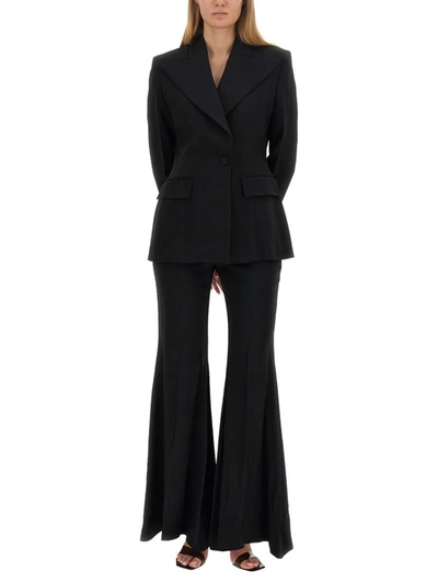 Shop Nina Ricci Flare Fit Pants In Black