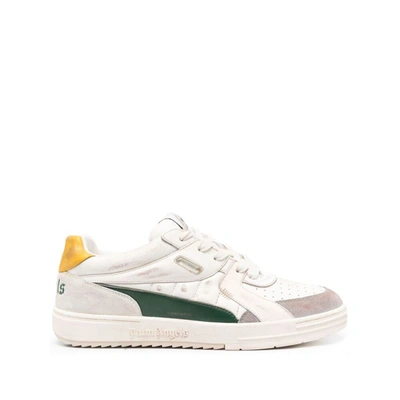 Shop Palm Angels Sneakers In White/green