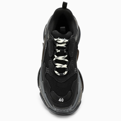 Shop Balenciaga Black Triple S Sneakers Unisex