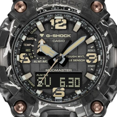 Pre-owned Casio G-shock Gwg-2000cr-1a Mudmaster Tough Solar Black Strap Mens Watch Gwg2000