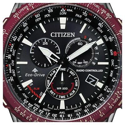 Pre-owned Citizen Promaster Sky Cb5009-55e Eco-drive Radio Solar Watch Black Dial Men's Jp