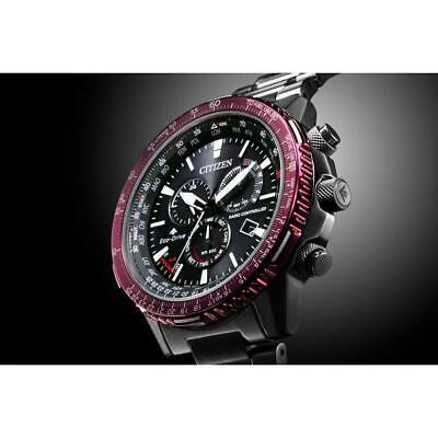 Pre-owned Citizen Promaster Sky Cb5009-55e Eco-drive Radio Solar Watch Black Dial Men's Jp
