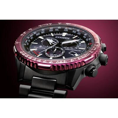 Pre-owned Citizen Promaster Sky Cb5009-55e Eco-drive Radio Solar Watch Black Dial Men's Jp