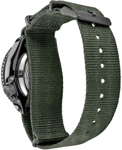 Pre-owned Seiko 5 Sports Men's Green 42.5mm Black Dial Analog Wrist Watch Srpd91
