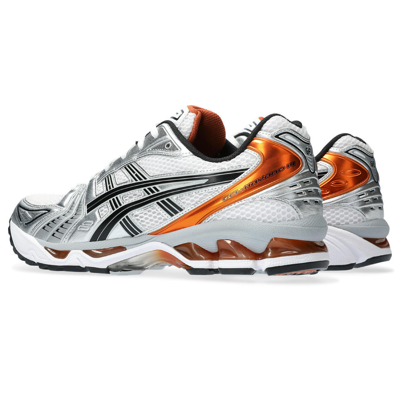Pre-owned Asics 1201a019-109  Gel-kayano 14 White Piquant Orange