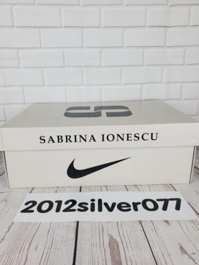 Pre-owned Nike Sabrina 1 'magnetic' White/grey Basketball Shoes Fq3381-103 Women's Size