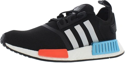 Pre-owned Adidas Originals Kids'  Unisex-child Nmd_r1's Sneaker In Black/silver Metallic/solar Red