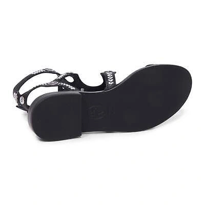 Pre-owned Ash 9412ar Sandalo Donna  Pacha Woman Sandal In Nero
