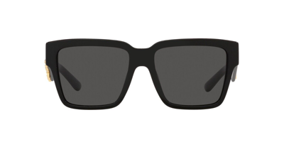 Pre-owned Dolce & Gabbana Dg 4436 Shiny Black/grey (501/87) Sunglasses In Gray