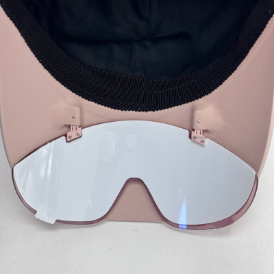 Pre-owned Fendi Eyecap 40022 Pink Baseball Cap Sunglasses Logo Print Unisex Fe40022u