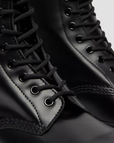 Pre-owned Dr. Martens 1490 Smooth Leather Mid Calf Boots Men's Black 11857001