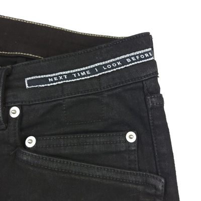 Pre-owned Rick Owens $705 Drkshdw  Tyrone Cut Wax Italy Denim Jeans In Black Mens Size 31
