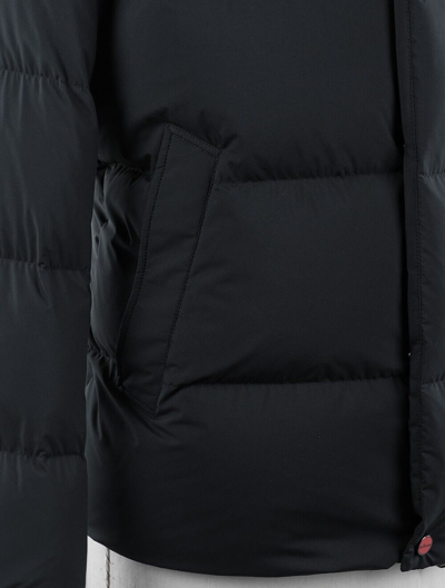 Pre-owned Kiton Coat Polyamide Polyurethane Size 40 Us 50 Eu Kcx25 In Black