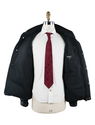 Pre-owned Kiton Coat Polyamide Polyurethane Size 40 Us 50 Eu Kcx25 In Black