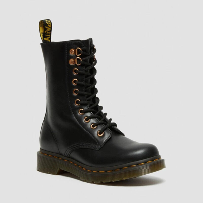 Pre-owned Dr. Martens' Dr. Martens 1490 Pascal Hardware Black Wanama Women's Boots 26871001