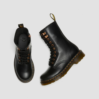 Pre-owned Dr. Martens' Dr. Martens 1490 Pascal Hardware Black Wanama Women's Boots 26871001