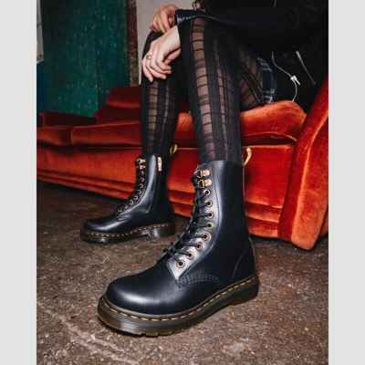 Pre-owned Dr. Martens' Dr. Martens 1490 Pascal Hardware Black Wanama Women's Boots 26871001
