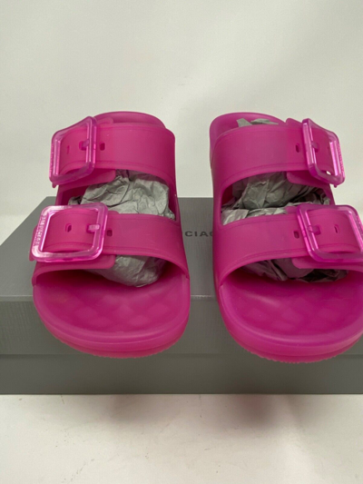 Pre-owned Balenciaga $625 Women's  Mallorca Slides Flat Sandals Slippers Pink Us 8 38 Eu