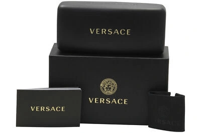 Pre-owned Versace Sunglasses Ve2219b 1252g9 59mm Pale Gold / Brown Gradient Grey Lens