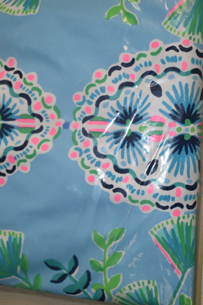 Pre-owned Lilly Pulitzer $298  Seralina Chillylilly Maxi Dress Frenchie Blue Shells S M