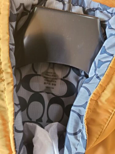 Pre-owned Coach Limited Edition  Logo Zip Reversable Jacket - Xl - Hoodie In Black