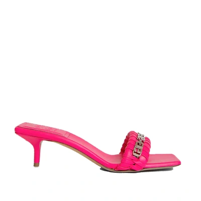 Shop Givenchy Leather Sandals In Pink