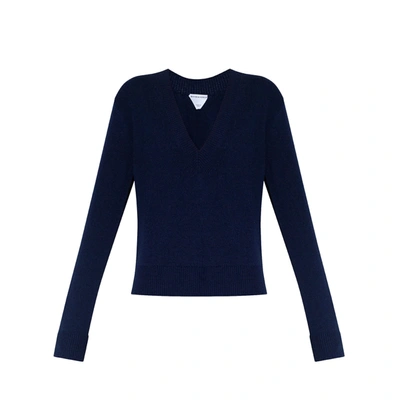 Shop Bottega Veneta Cashmere Sweater In Blue