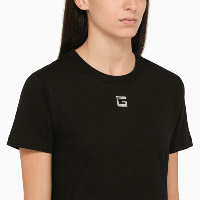 Shop Gucci Black Cotton Crew-neck T-shirt Women