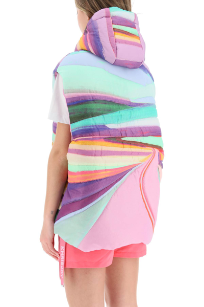 Shop Khrisjoy 'sunset Route' Padded Vest Women In Multicolor