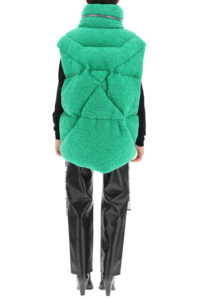 Shop Khrisjoy Padded Fleece Vest Women In Green
