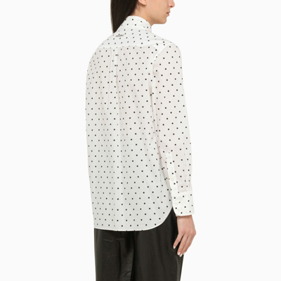 Shop Marni Regular White Polka Dot Shirt Women