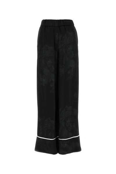 Shop Off-white Off White Woman Embroidered San Palazzo Pant In Multicolor